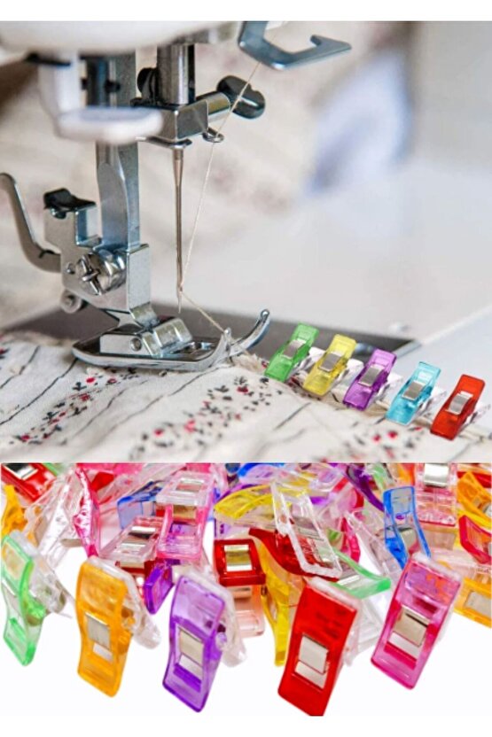 Kumaş Kağıt Gibi Tüm Malzemeleri Sıkıştırmak Için Kaliteli Içi Çelik Olan 100 Adet Mandal