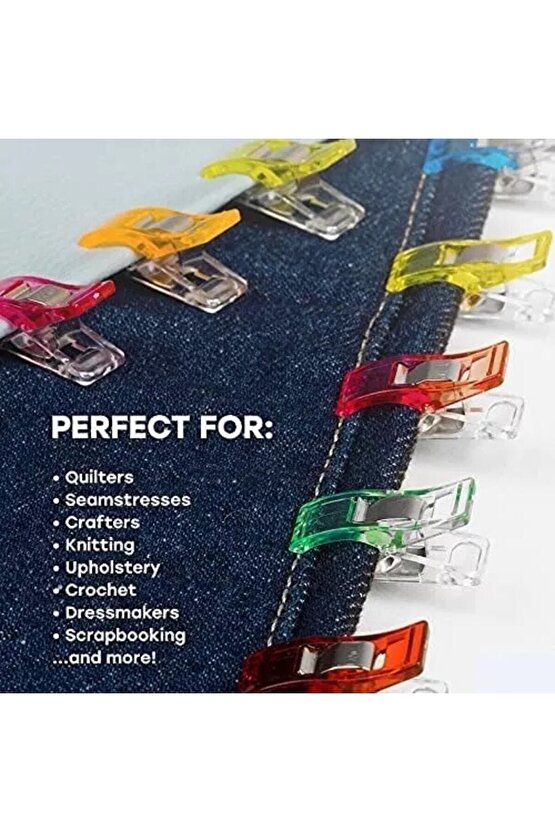 Plastik Kullanışlı Sağlam Mini Kumaş Kağıt Mandalı 100 Adetlik Fiyattır.