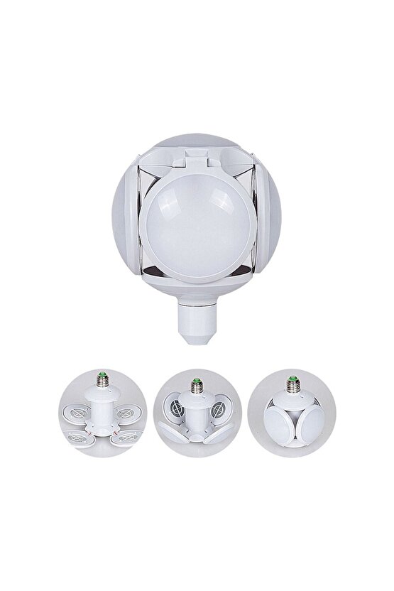 30 Watt, Gün Işığı Renkli Katlanır Led Ampul, Enerji Tasarruflu, 3000 Kelvin Dekoratif Led Ampul