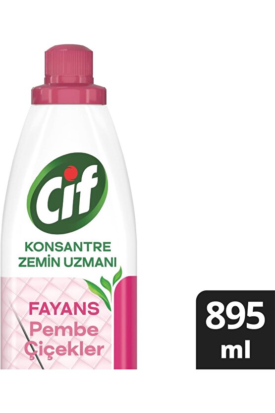 Konsantre Zemin Uzmani Fayans Pembe Çiçekler 895 ml