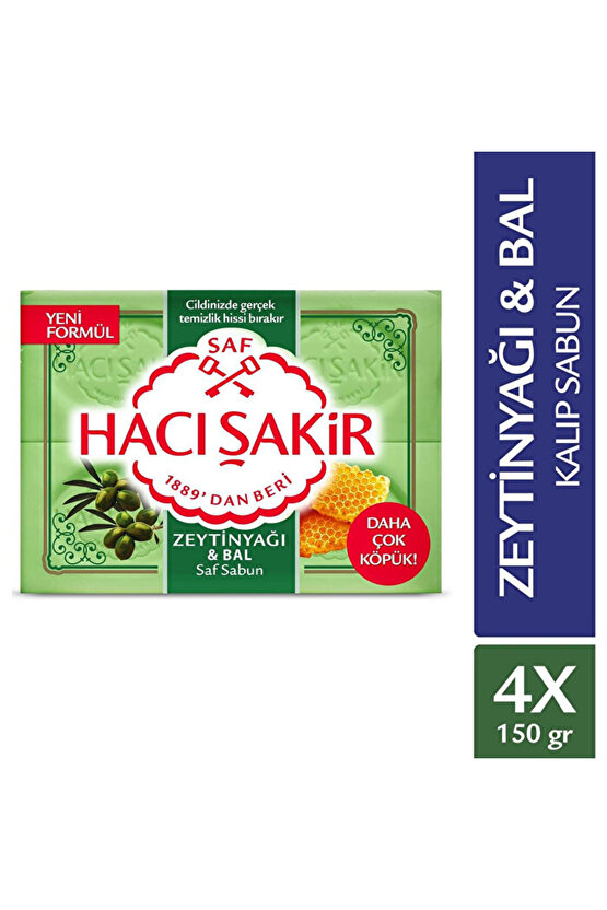 Katı Sabun - Zeytinyağı Ve Bal - 4 X 150 gr
