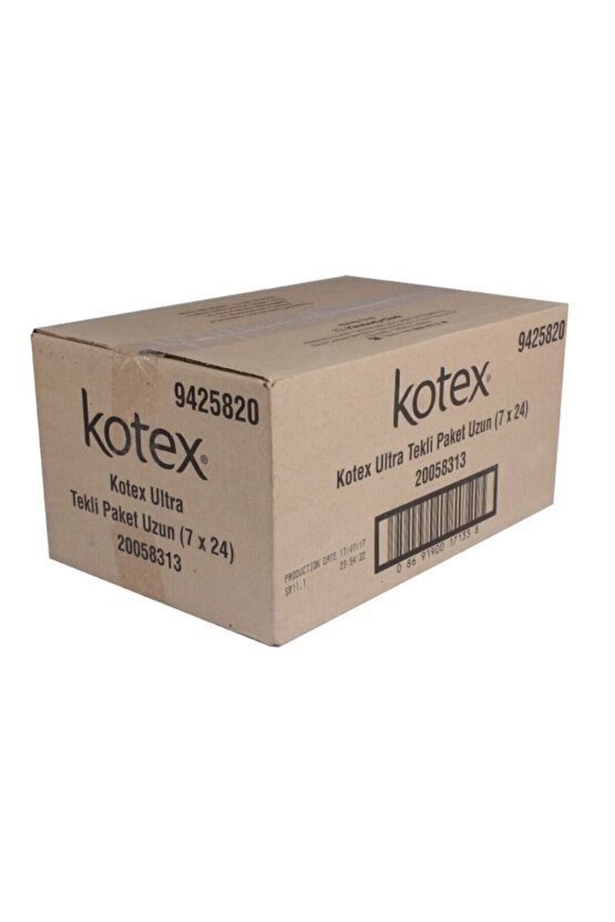 Kotex Ultra Uzun Hijyenik Ped 7li 7*24 ( 168 ) Adet