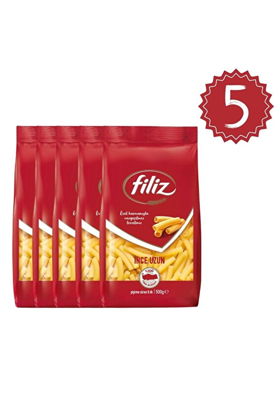 Filiz İnce Uzun Makarna 500grx5 adet