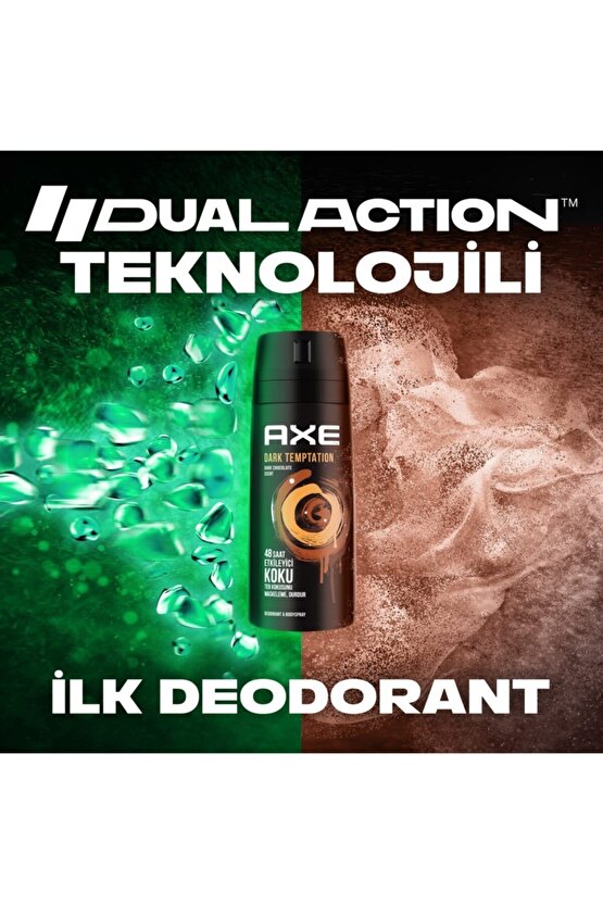 Erkek Deodorant Dark Temptation 150 mll 3lü Avantaj Paketi  8690637981494-003