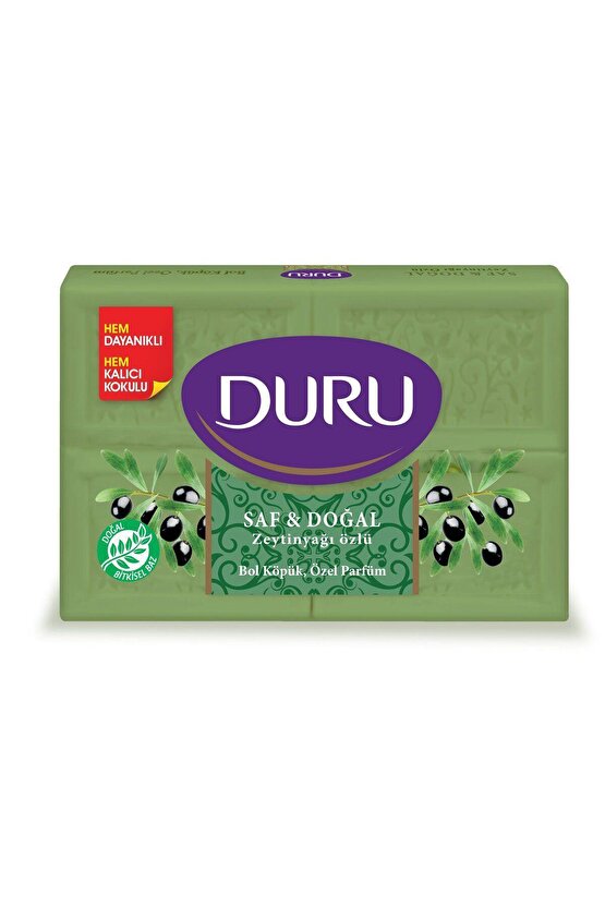 Saf ve Doğal Kaynaklı Beyaz Sabun Zeytinyağı Özlü 4 x 150 g = 600 g