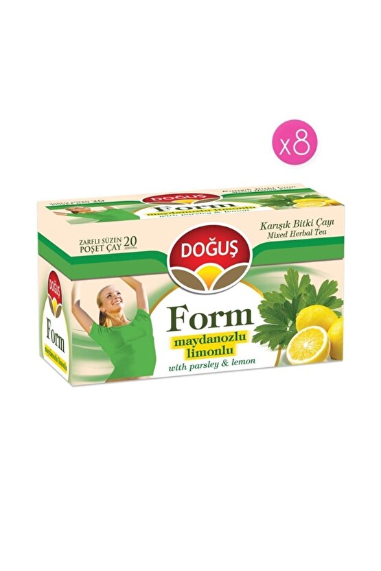 Form Maydonozlu Limonlu Bitki Çayı 20li X 8 Adet