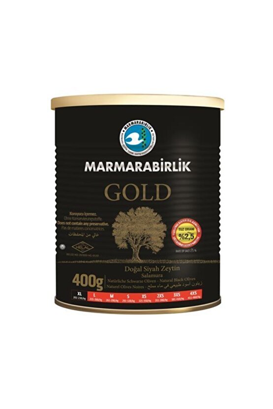 Siyah Zeytın Gold 400 gr