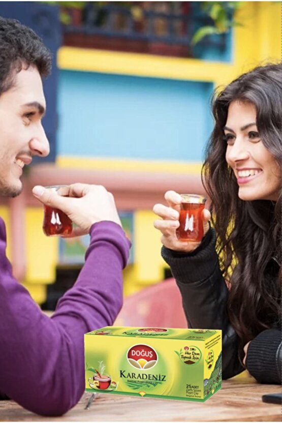 Karadeniz Bardak Poşet Siyah Çay - 25 li 4 ADET