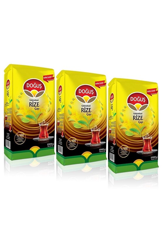Doğuş Rize Çayı 1000 Gr. X 3 Adet.