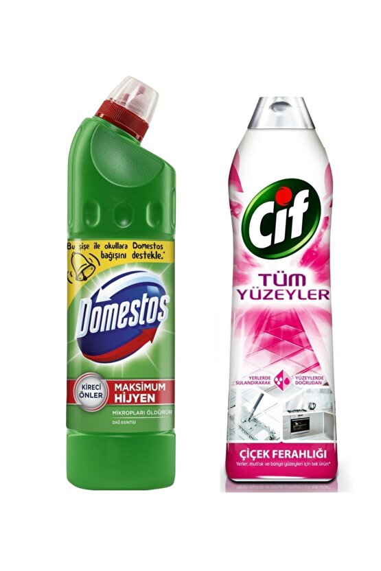 Çamaşır Suyu 810 gr - Cif Tüm Yüzeyler Çiçek Ferahlığı 750 ml