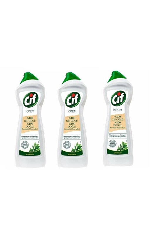 Cif Krem Amonyaklı 750 Ml (3 Adet )