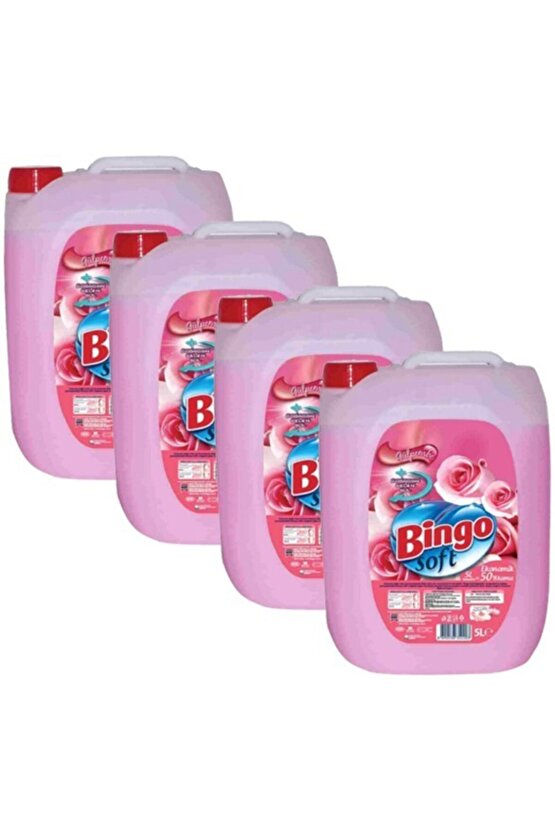Soft Yumuşatıcı Gülpembel 5 l X 4 Adet