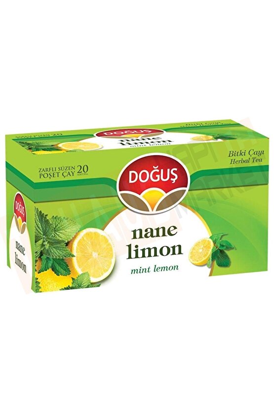 20li Nane Limon Bitki Çay Süzen Poşet 2 gr