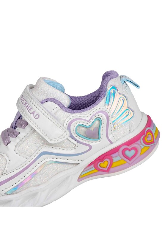 ÇOCUK IŞIKLI CIRTLI GÜNLÜK AYAKKABI BUCK3046 BERRY