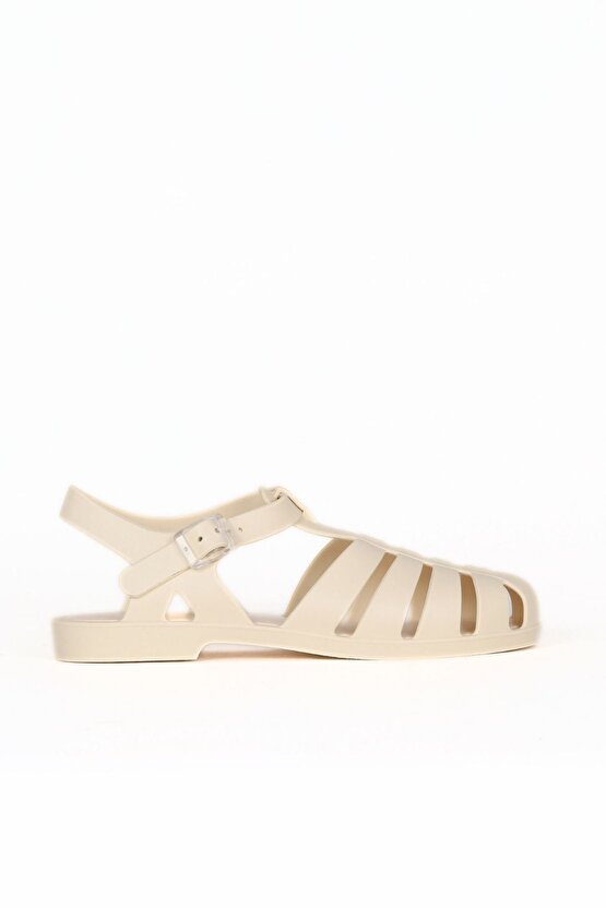 S10259 Biarritz Mate Sandalet Mat Fildişi