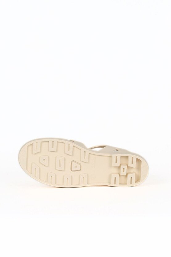 S10259 Biarritz Mate Sandalet Mat Fildişi