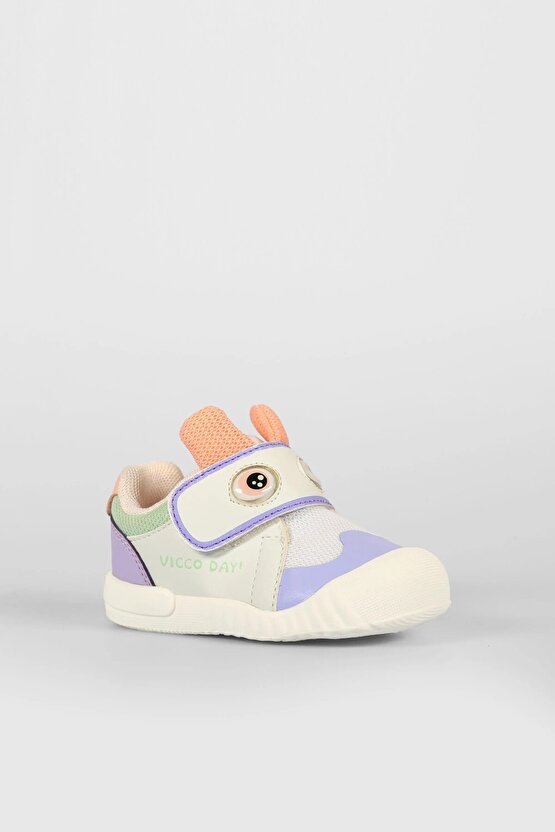 Kız Çocuk Beyaz Loca İlk Adım Ayakkabısı