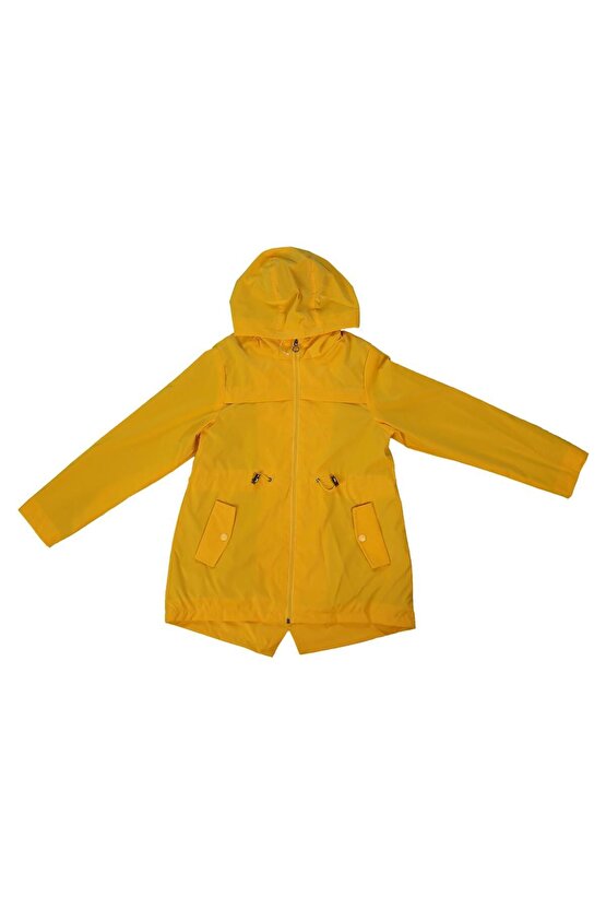 Su Geçirmez Sarı Çocuk Yağmurluk