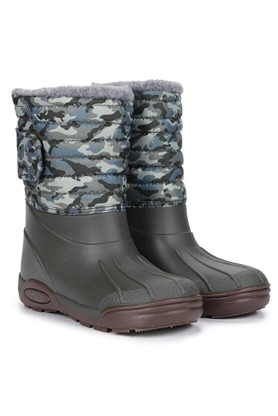 W10210-042 Topo Ski Camo Çocuk Günlük Bot