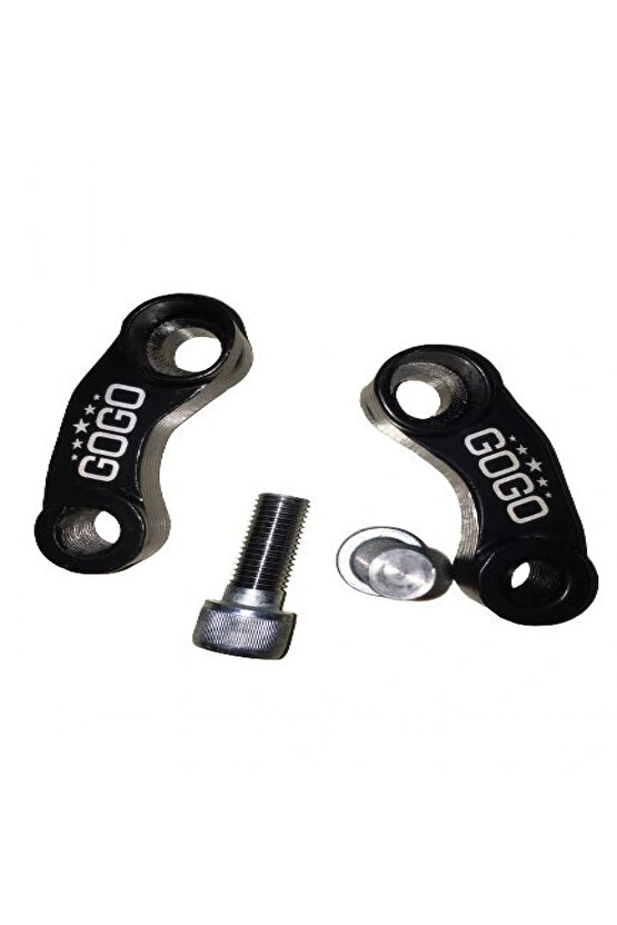 Motosiklet Ayna Uzatma Aparatı Metal Siyah