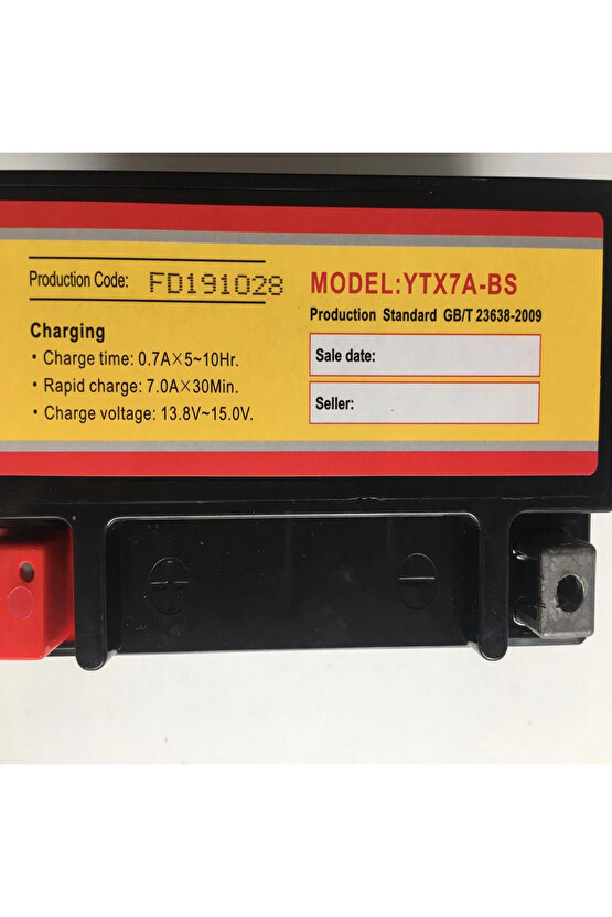 Akü Ytx7a-bs (mf) 12v 7ah Sct Ve Motosikletler İle Uyumlu