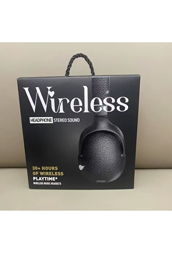 BLUETOOTH KULAKLIK UZUN ŞARJ SÜRESİ STEREO SOUND ŞARJLI KABLOSUZ MİKROFONLU KULAKÜSTÜ KULAKLIK