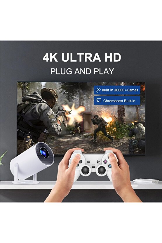 M300MAX ANDROİD PROJEKTÖR AKILLI VİDEO OYNATICI 2 İN 1 GAME PROJEKTOR FULL HD PROJEKSİYON YANSITMA