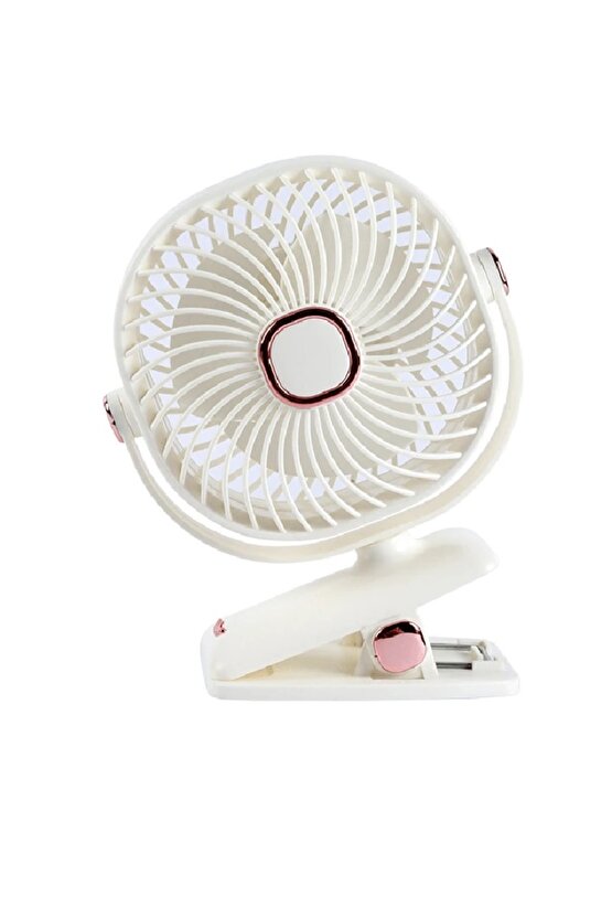 ŞARJLI FAN MANDALLI 360 DERECE AYARLANABİLİR VANTİLATÖR TAŞINABİLİR KLİPSLİ SERİNLETİCİ FAN