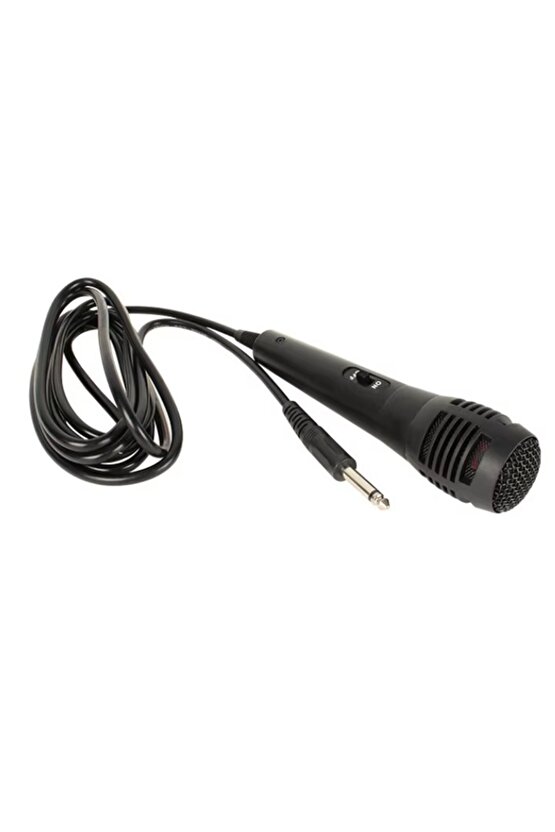6,35MM JACK GİRİŞLİ DİNAMİK MİKROFON 3 METRE KABLOLU KARAOKE MİKROFON