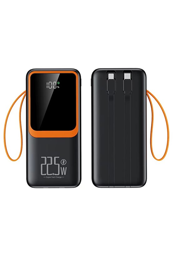22.5W PD POWERBANK HIZLI ŞARJ DİJİTAL GÖSTERGE QUİCK CHARGE 3.0 TYPE-C TAŞINABİLİR ŞARJ ALETİ 5V-3A