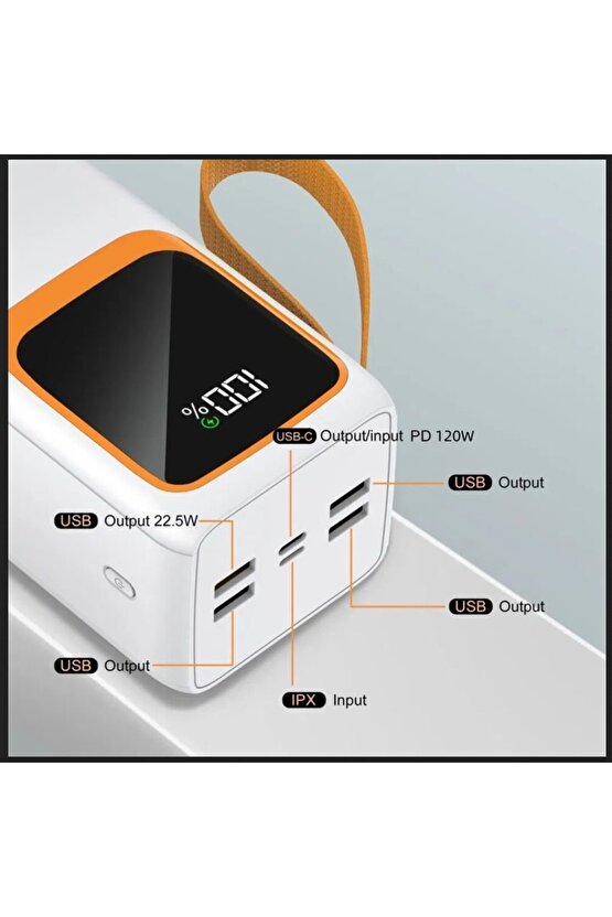 22.5W PD POWERBANK HIZLI ŞARJ DİJİTAL GÖSTERGE QUİCK CHARGE 3.0 TYPE-C TAŞINABİLİR ŞARJ ALETİ 5V-3A