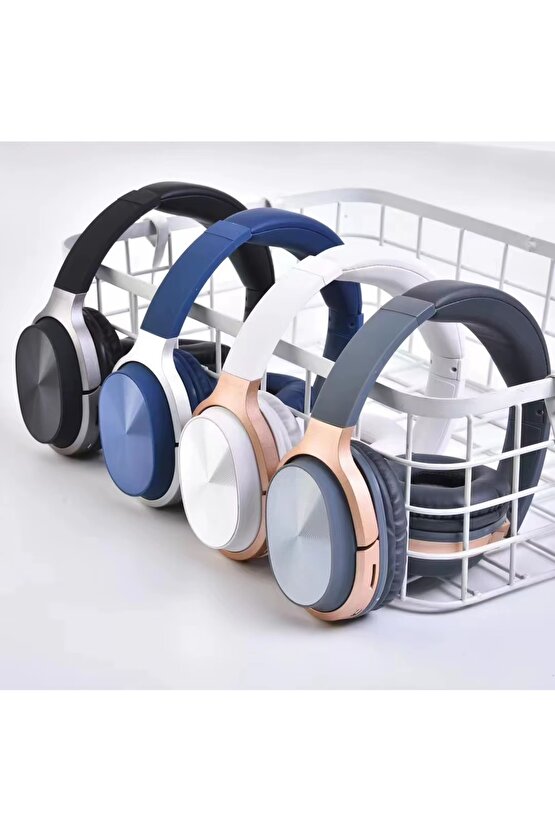 BLUETOOTH KULAKLIK SD KART VE AUX GİRİŞLİ ŞARJLI KABLOSUZ KULAKLIK MİKROFONLU FM RADYOLU SUPER BASS
