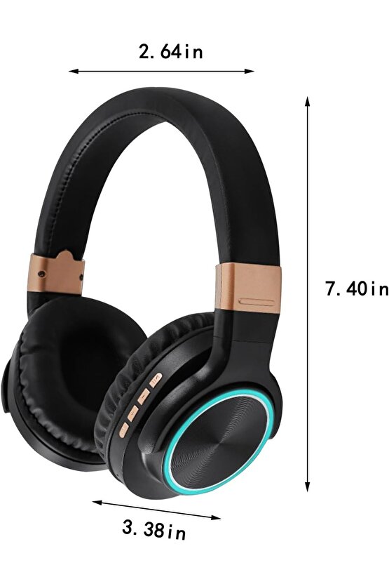 BLUETOOTH KULAKLIK SD KART VE AUX GİRİŞLİ ŞARJLI KABLOSUZ KULAKLIK MİKROFONLU FM RADYOLU SUPER BASS