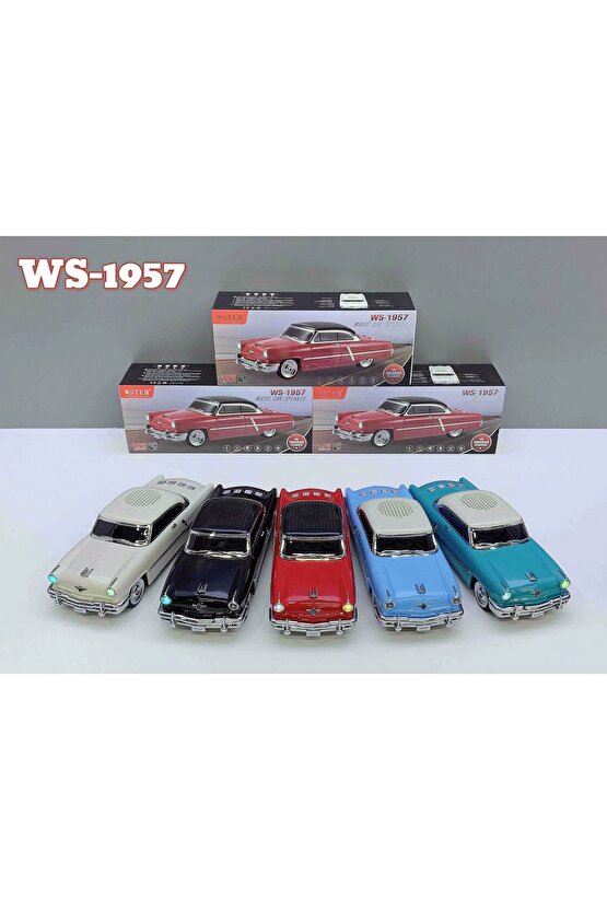 1952 LİNCOLN CAPRİ ŞARJLI BLUETOOTH SPEAKER KABLOSUZ LED IŞIKLI HOPARLÖR FM RADYO SD KART USB