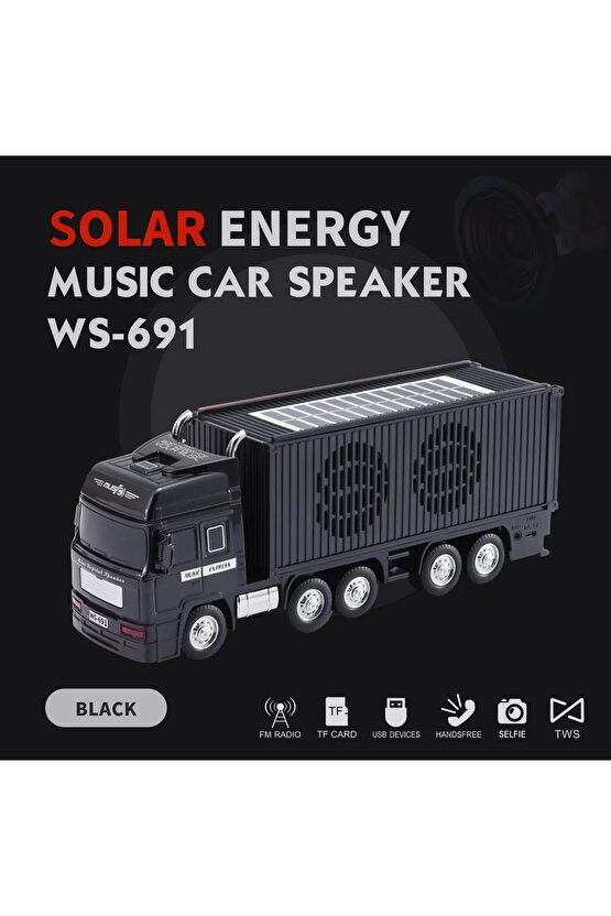 TIR ŞEKLİNDE BLUETOOTH SPEAKER ŞARJLI KABLOSUZ HOPARLÖR FM RADYO SD KART USB