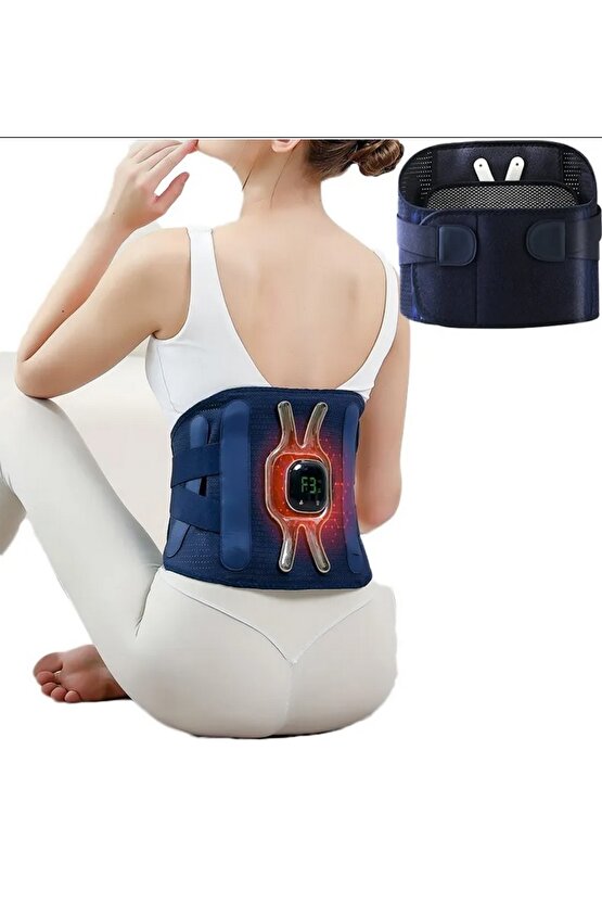 ŞARJLI ISITMALI BEL BOYUN KARIN BACAK MASAJ KEMERİ KAS ÇALIŞTIRICI MASAJ ALETİ