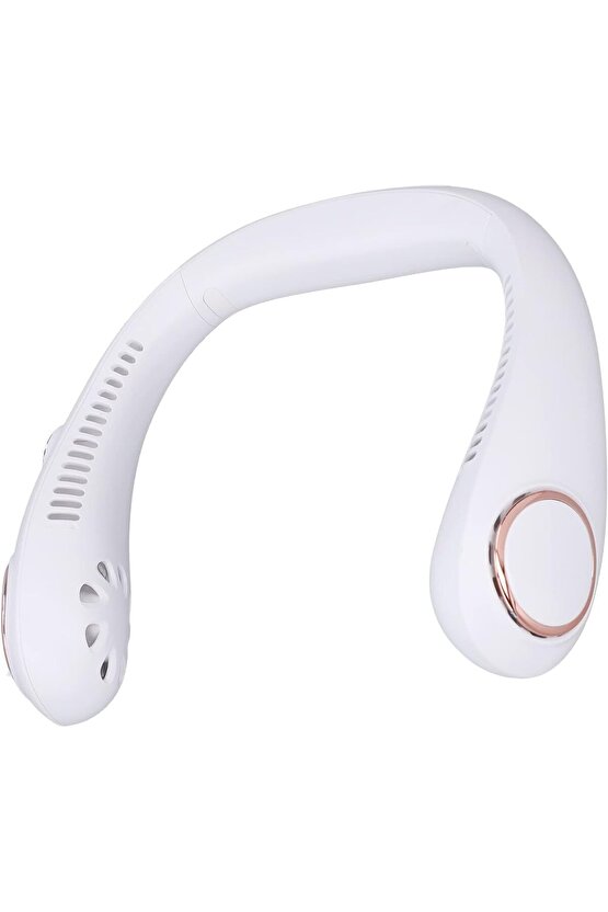 BOYUNA TAKILAN FAN MİNİ KLİMA SERİNLETİCİ VANTİLATÖR LED EKRANLI 3 SEVİYE ŞARJLI BOYUNLUK FAN