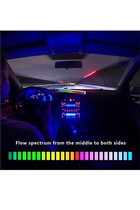 RGB LED IŞIK ARAÇ PC ODA OYUNCU MÜZİK RİTİMLERİ  OYUN SESE DUYARLI RGB LİGHT