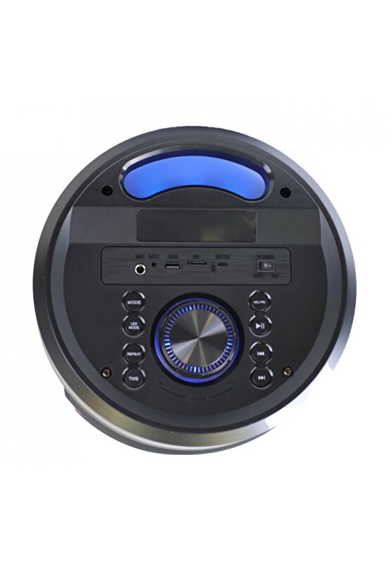 2X8 İNÇ BÜYÜK BOY TEKERLEKLİ BLUETOOTH SPEAKER ŞARJLI KABLOSUZ MİKROFONLU HOPARLÖR