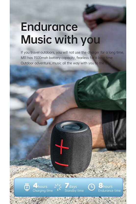 KABLOSUZ BLUETOOTH HOPARLÖR SD KART AUX GİRİŞLİ  ŞARJLI TAŞINABİLİR SPEAKER 5W HOPARLÖR