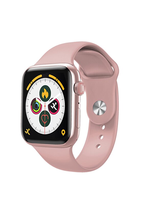 Akıllı Saat Nabız Ölçer Bileklik Adımsayar Smart Watch X7 Series 6 Mesaj Okuma Fitpro Pembe