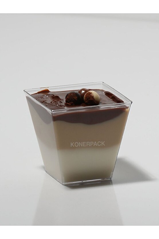 Prizma Tatlı Kasesi , Magnolya kasesi , Mika Sert Plastik Tatlı Kasesi 50 adet , Kapaklı.