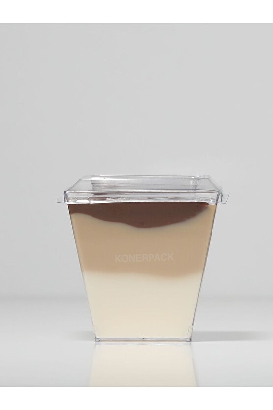 Prizma Tatlı Kasesi , Magnolya kasesi , Mika Sert Plastik Tatlı Kasesi 50 adet , Kapaklı.