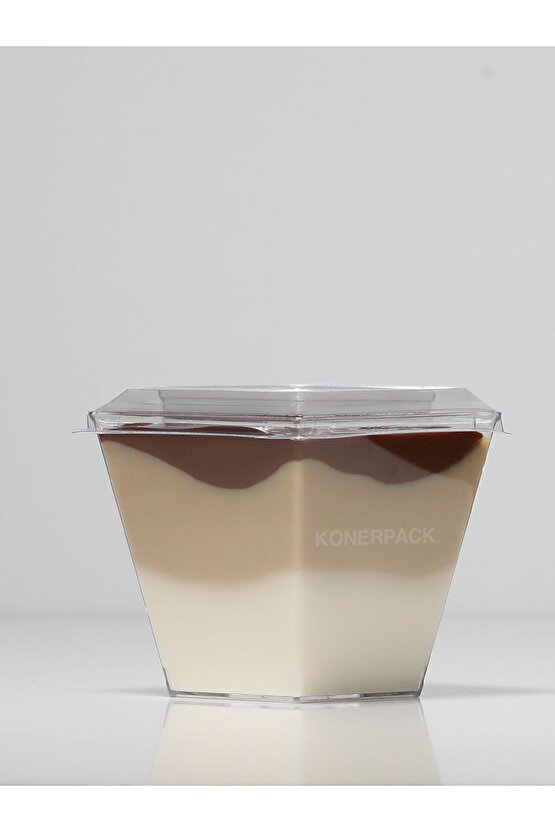 Prizma Tatlı Kasesi , Magnolya kasesi , Mika Sert Plastik Tatlı Kasesi 50 adet , Kapaklı.