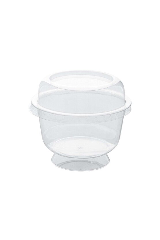 Ayaklı Tatlı Kasesi Bombe Kapak 200 Cc - 50li