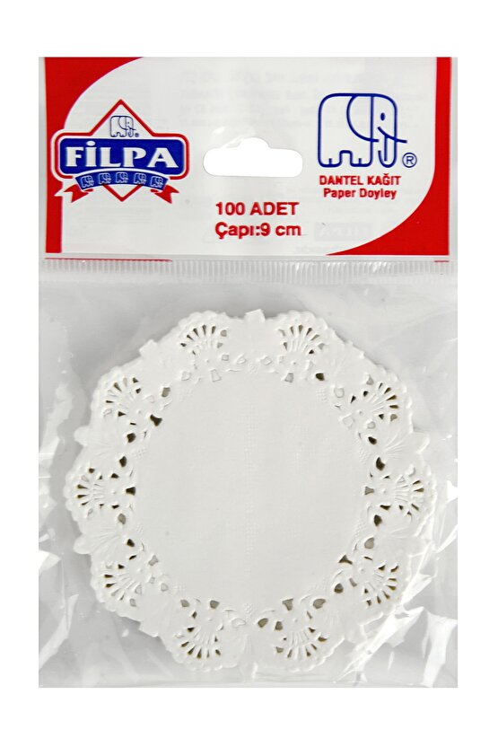 9Cm Kağıt Dantel Bardak Altlığı 100 Lü