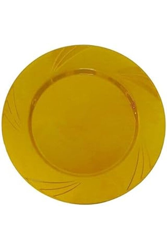 Altın Kristal Mika Tabak 6 Adet