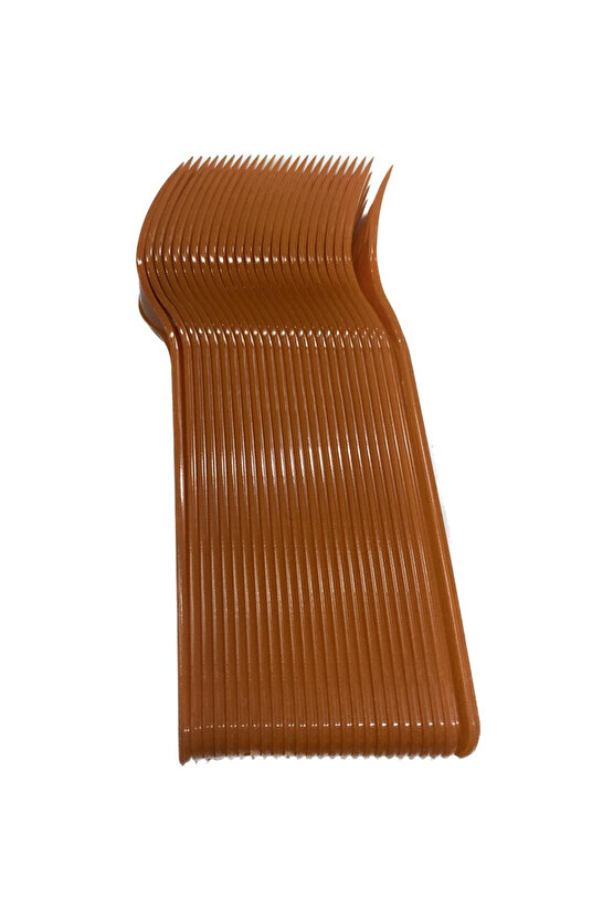 Renkli Plastik Çatal Turuncu 25 adet