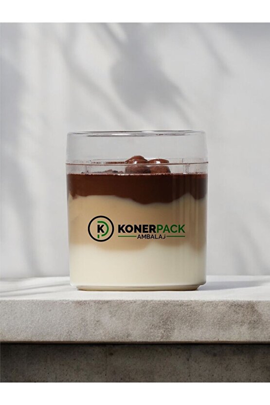 24 Adet Mika Sert Plastik Tatlı Kasesi , Kap Kapak Takım