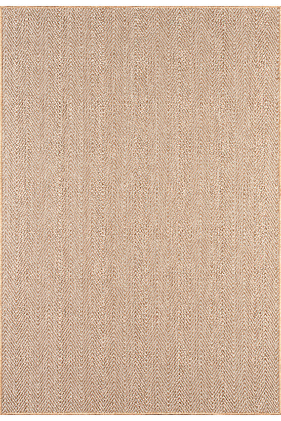 Srz-0408 Beyaz Kahve Balık Sırtı Jüt Tabanlı Hasır Dokuma Örme Bohem Antialerjik Halı Kilim